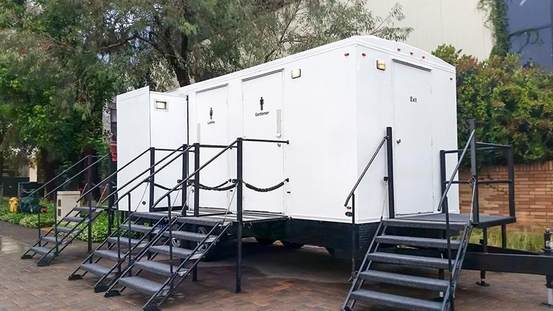 luxury restroom trailers can be equipped with handicap-accessible features to accommodate all event guests